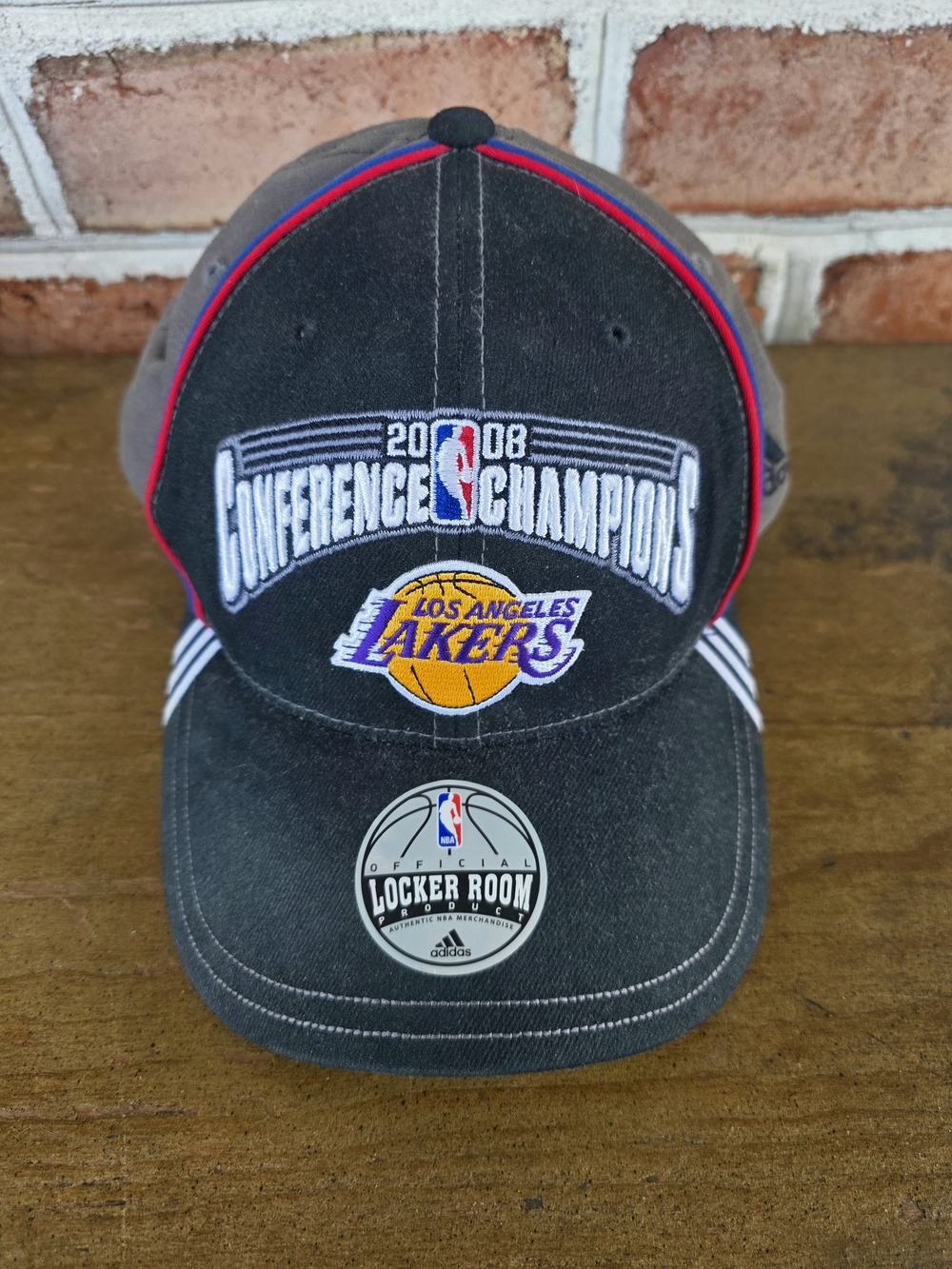 Los Angeles Lakers 2008 Conference Champions Black Baseball Cap by Adidas